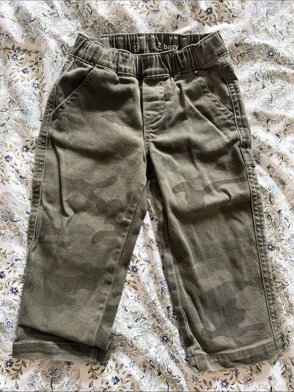 GAP Olive Camo Jogger Pants for Kids